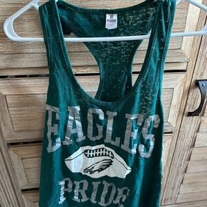 PINK Victoria's Secret NFL collection Philadelphia Eagles racer back tank top